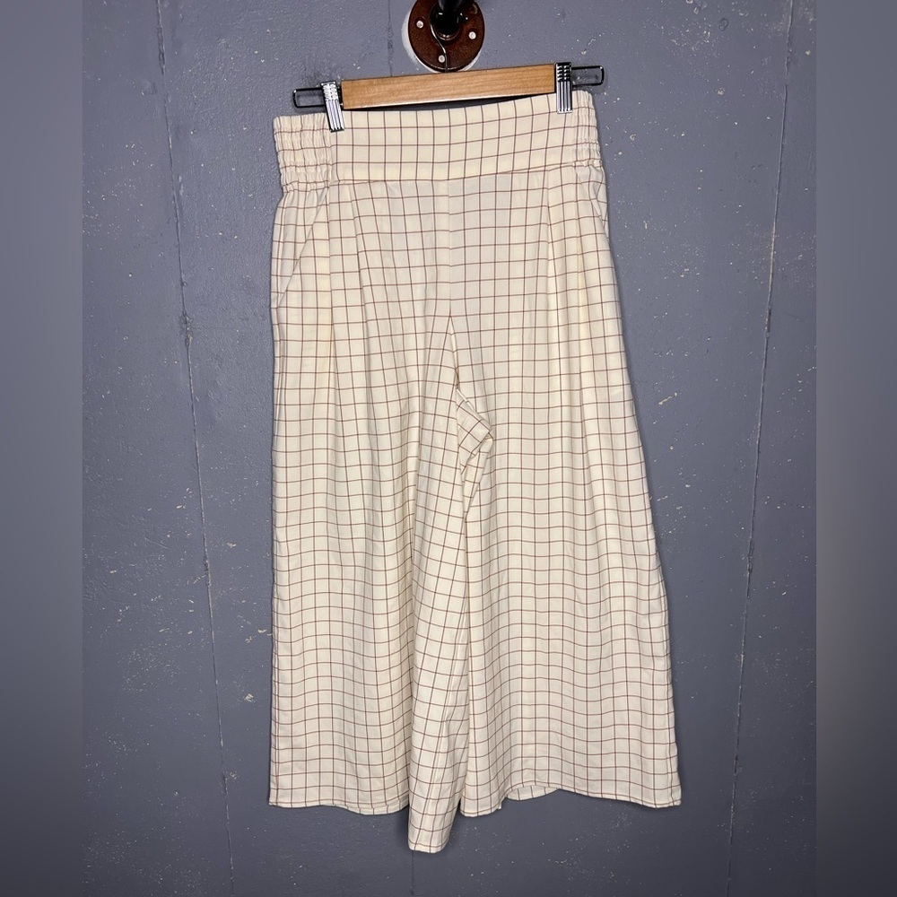Sunday Best Sullivan Checkered Wide Leg Pant in Amber Earth (M) - Picture 3 of 8